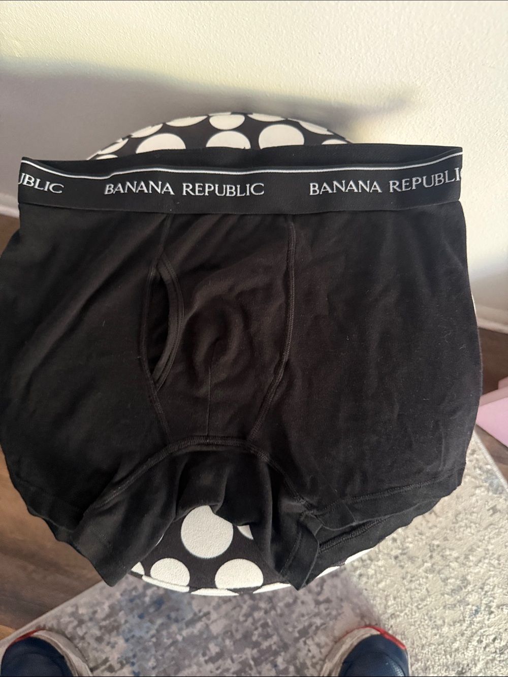 Banana Republic Black Men’s Boxer Briefs with Branded Waistband